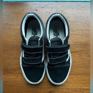 KIDS Velcro Vans (Black)